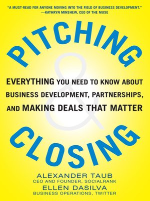 Pitching and Closing - ebook